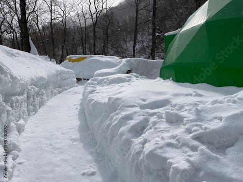 Glamping in the snow - rural accommodation in Northern Japan