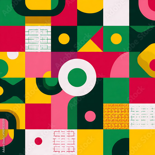 Modern Thai Himmapan Pattern – Minimal Mythical Seamless Design