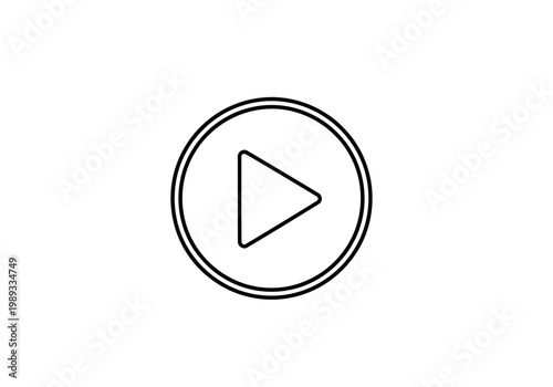 Play button icon for video and audio media player, minimalist vector symbol Free Download Play button icon for video and audio media player, minimalist vector symbol - GFXLoad