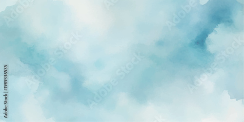 A beautiful clear blue sky background filled with fluffy white cumulus clouds on a bright sunny summer day featuring a natural atmosphere and light cloudscape