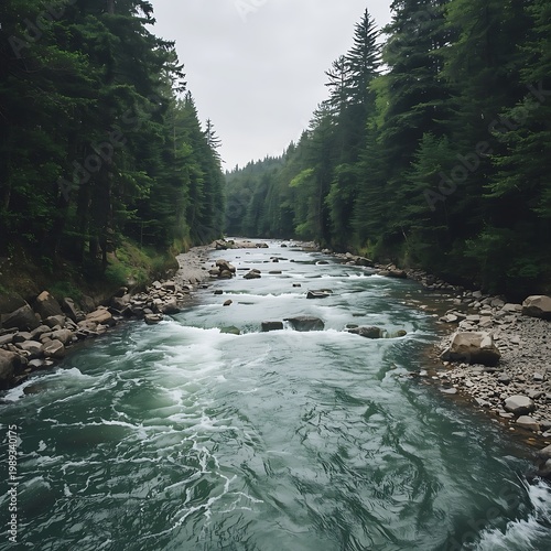 river in the mountains