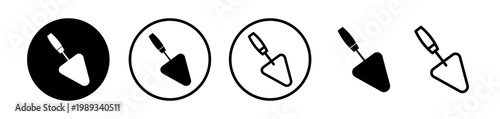 Trowel icons collection