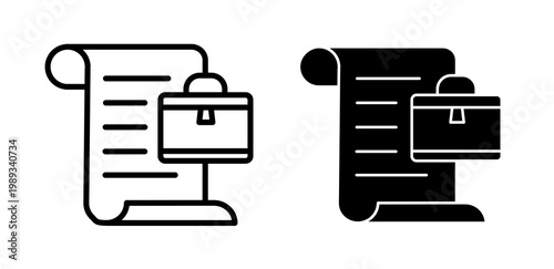 Work history icons collection