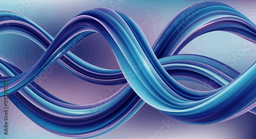 Abstract flowing blue and purple wave pattern with a futuristic and modern feel