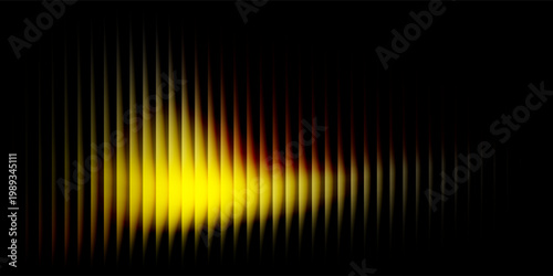 Glassy yellow gradient on a dark background with a luminous abstract design