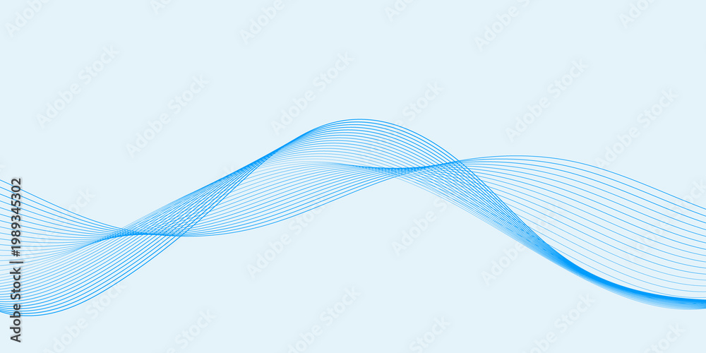Fototapeta premium abstract blue wave background