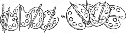 Vintage illustration of a caterpillar composed of circular spotted segments with delicate legs