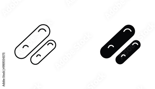 Bacteria Microbe Icon Medical Science Biotechnology Health Graphic