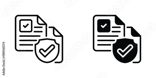 Regulatory Compliance Vector Line Icon for business and law