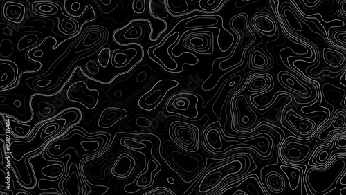 Abstract Topography line poster vector. The concept of a topographic contour geography scheme and the terrain path.	