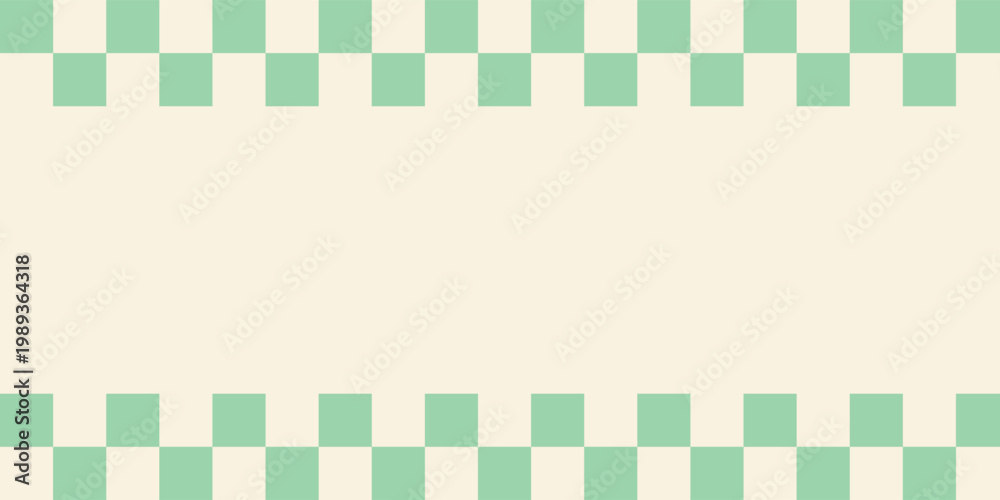 Obraz premium the Seamless Lattice Pattern Vector Repeating Green White Abstract Square Background. eps 10