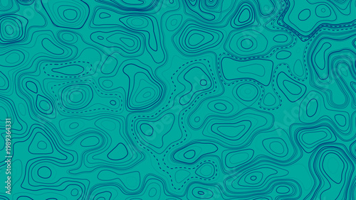 Topographic elevation map with editable stroke. This illustration is designed to make a smooth seamless pattern if you duplicate it vertically and horizontally to cover more space.