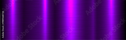 Brushed metal purple texture background, shiny lustrous metallic pattern banner.