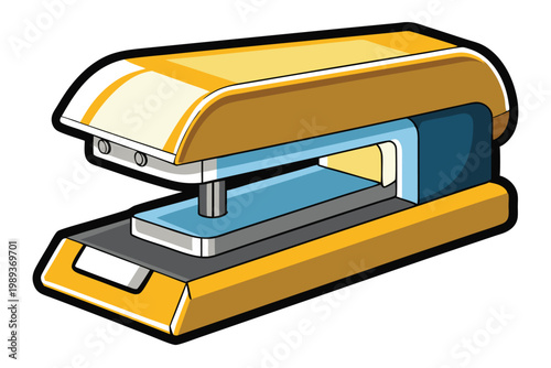 stapler vector on white background