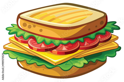 sandwich vector on white background