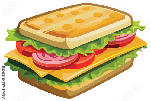 sandwich vector on white background