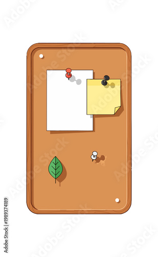 Corkboard with Notes and Pins: A Visual Reminder and Organizer.