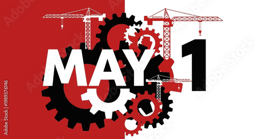 Celebrating the dedication of various professions with essential tools on global labor day