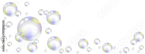 transparent rainbow bubbles on a transparent background.ai