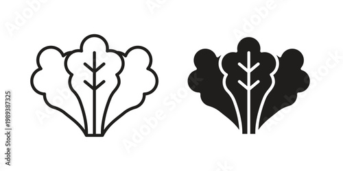 spinach icon symbol, logo illustration. Vector graphics web design.