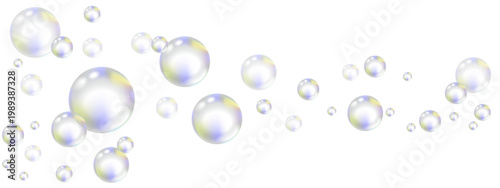 transparent rainbow bubbles on a transparent background.ai