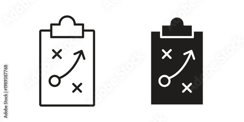 Tactics icon symbol, logo illustration. Vector graphics web design.