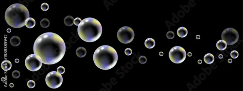 transparent rainbow bubbles on a transparent background,long.ai