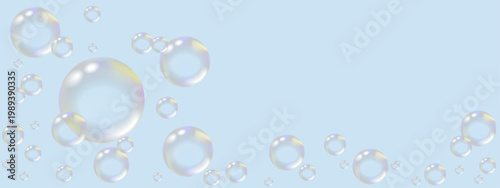 transparent rainbow bubbles on a transparent background.ai