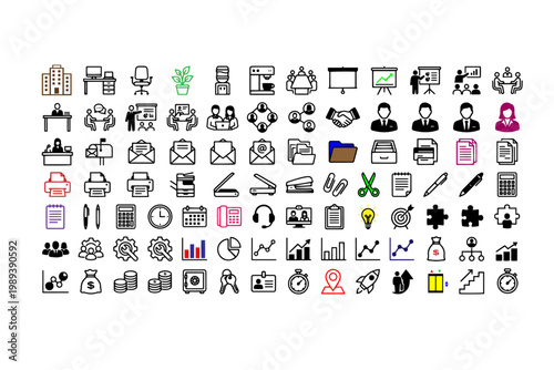 Corporate Office Icon Sheet