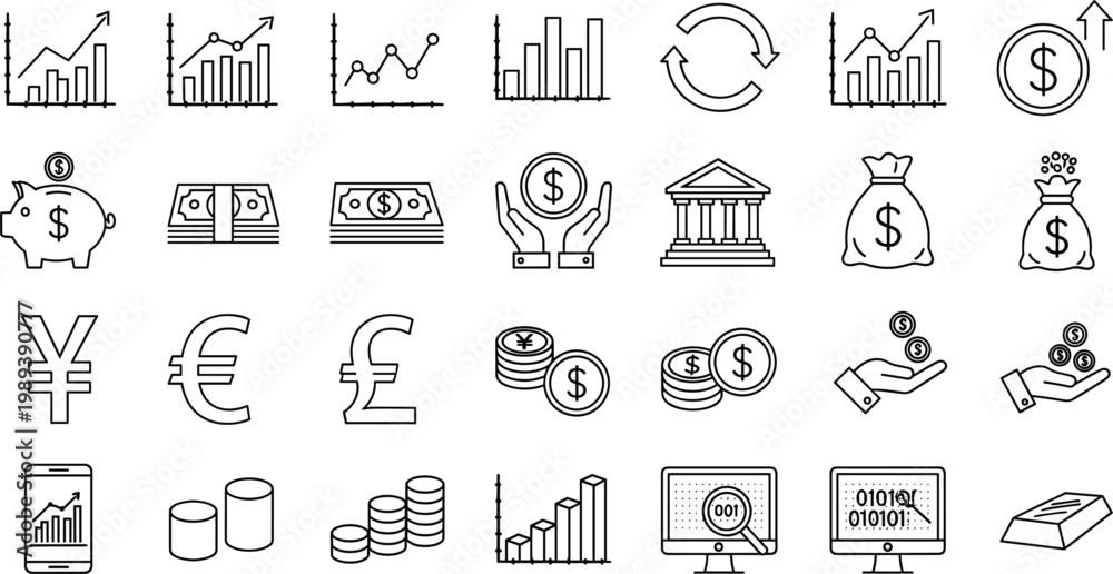 Fototapeta premium set of icons of people