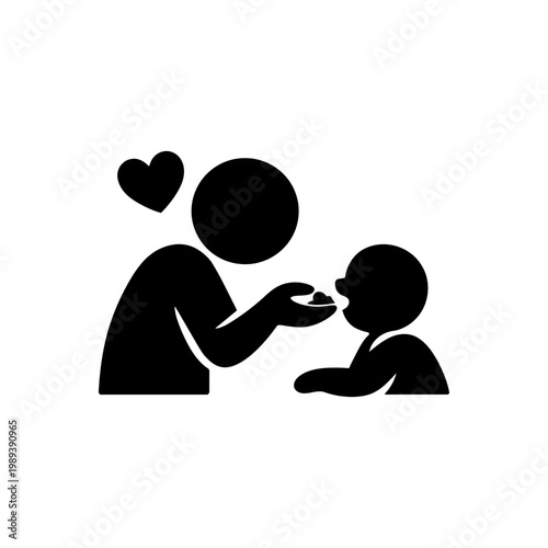 Loving Parent Feeding Icon