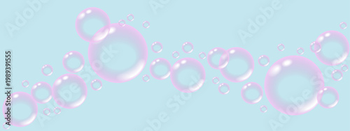 pink transparent bubbles on a transparent background.ai