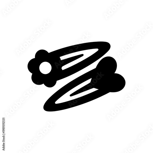 Playful Floral Hairpin Icon