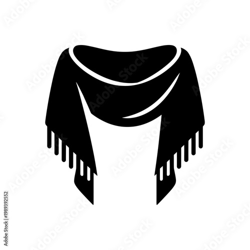 Cozy Fringed Winter Scarf Icon