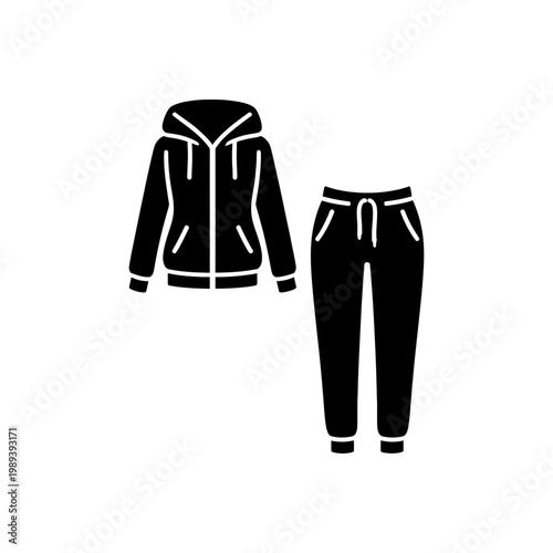 Athletic Hoodie And Joggers Icon