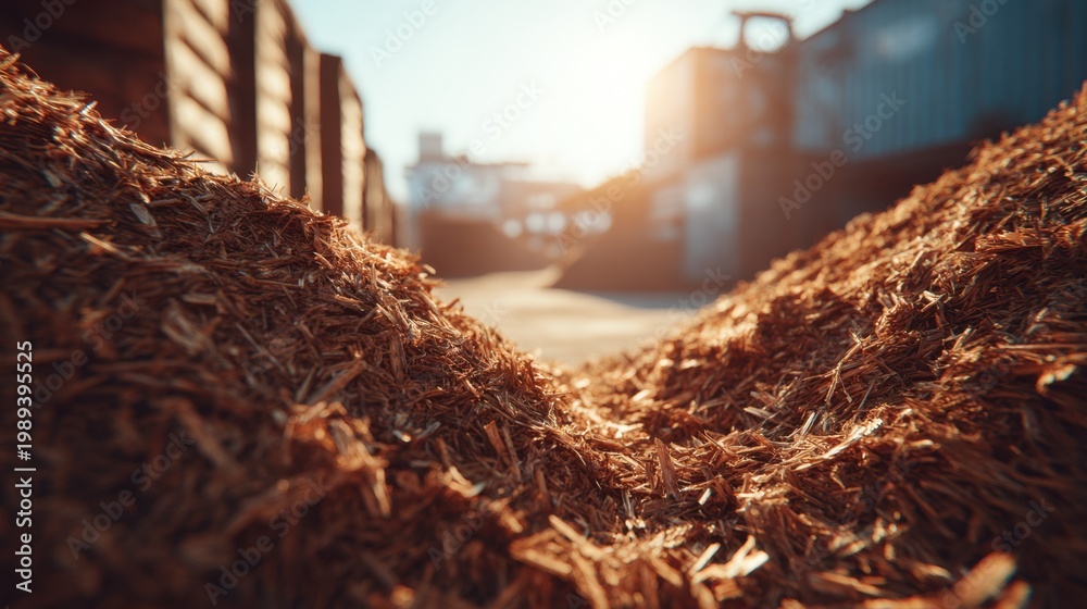 Fototapeta premium Optimizing biofuel resources enhances energy yield by refining biomass use, reducing waste, and improving production efficiency for sustainable fuel solutions. 
