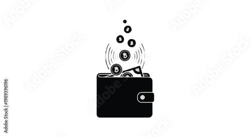 Money flying out of wallet cash loss