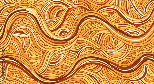 Abstract Spaghetti Pasta Texture Background