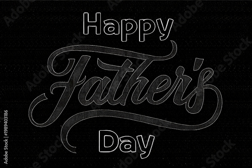 Happy father's day sketch illustration with tie design for celebrating dad