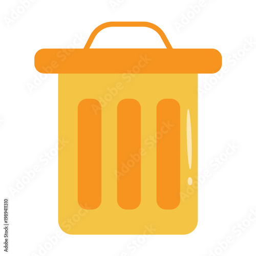 Trash Bin. Vector Illustration