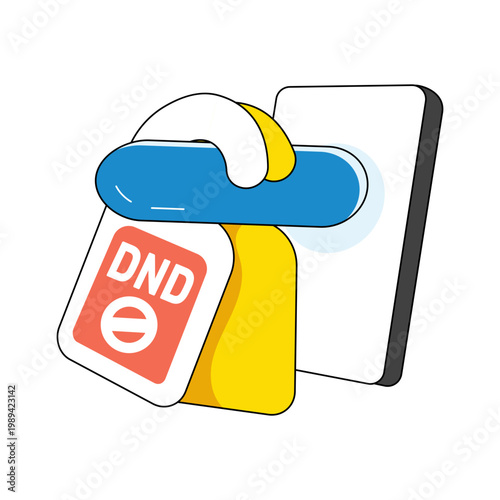 An editable design icon of door hanger knob