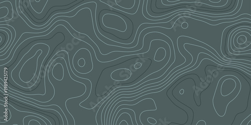 Abstract Topographic Contour Map Background With Smooth color Terrain Lines and Minimal Design.