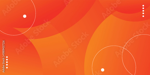 Minimalist geometric background. Orange color with gradient. Dynamic shape composition. vol 2