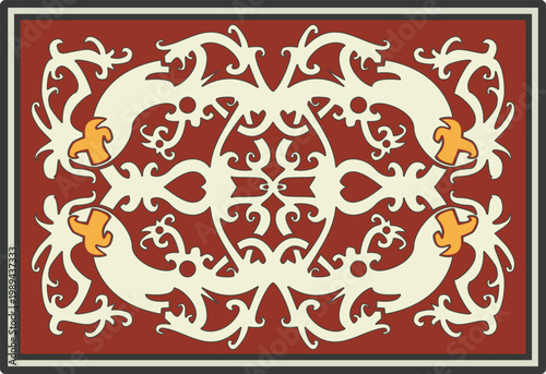 traditional Indonesian fabric motif. Seamless patern of   dayak culture. borneo pattern. vector design inspiration.   Creative textile for fashion or cloth with ethnic design2