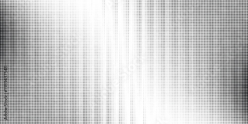 Grunge halftone gradient background. Faded grit noise texture. White and black sand wallpaper. Retro pixelated backdrop. Anime or manga style comic overlay.