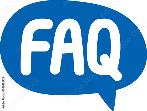 FAQ Hand Drawn Text Illustration