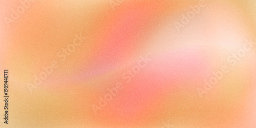 Foto Blurred color gradient background, abstract orange grain gradation texture, vect