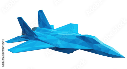 Modern Fighter Jet Low Poly 3D Model