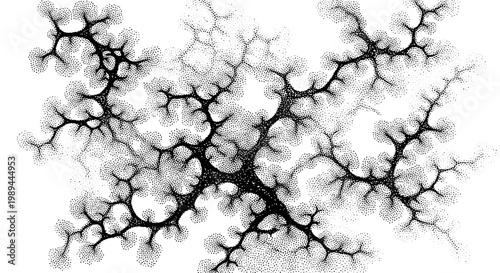 Abstract Fractal Tree Structure with Intricate Branching Patterns