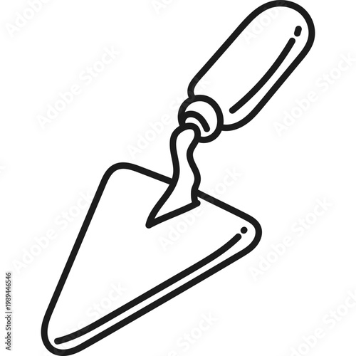 Hand Drawn Construction Trowel Icon